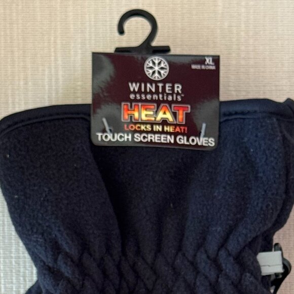 Winter Essentials Unisex Gray Heat Locks in Heat Gloves New - Picture 3 of 3